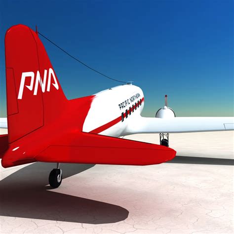 3d Model Douglas Dc-3 Aircraft