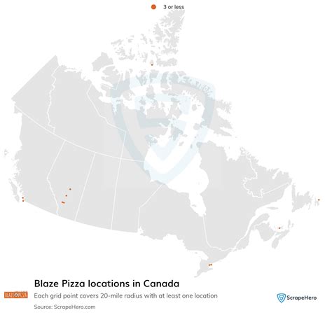 List of all Blaze Pizza restaurant locations in Canada - ScrapeHero Data Store