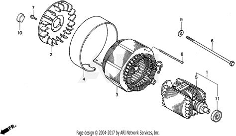 Honda EB5000X A GENERATOR, JPN, VIN# EA7-3000001 Parts Diagram for STATOR