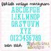 Fishtale Vintage Monogram Font-Satin – Alphalicious Designs