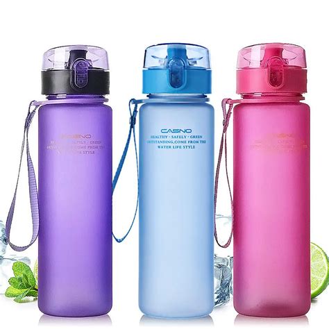 400ml 560ml Plastic Sports Water Bottle BPA Free Tour Hiking Portable Bottles My Outdoor Water ...