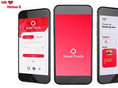 Food app Mockup by Mohan R on Dribbble