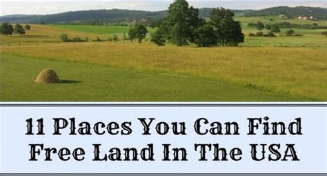 Where You Can Find Free Land In The US - Homesteading Soul