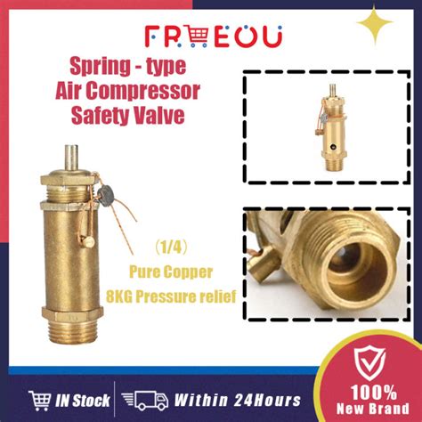 1/4" Safety Release Valve NPT Air Compressor Safety Valve Pressure ...