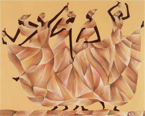 Black African Women Dancing Art Print size 8x10 22763