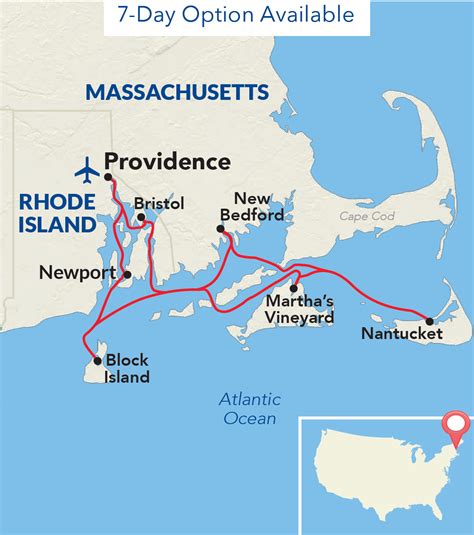 New-England-Islands-Cruise-Itinerary-Map - Sunstone Tours & Cruises