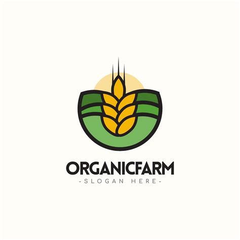 Organic Farm Logo Vector Template Design Illustration 2107076 Vector Art at Vecteezy