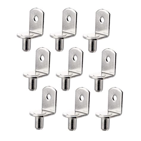 Buy Maexxna 40pcs Shelf Support Pegs, L-Shaped Metal Cabinet Shelf Clips, Nickel Plated Cabinet ...