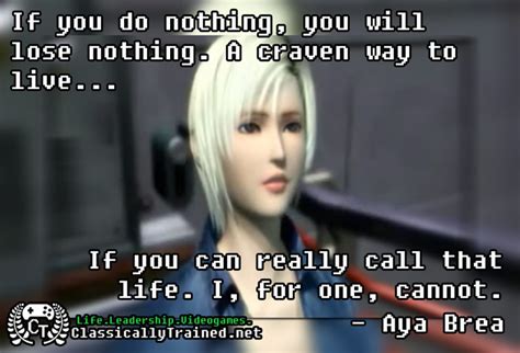 Video Game Quotes: Parasite Eve on Taking Risks - ClassicallyTrained.net