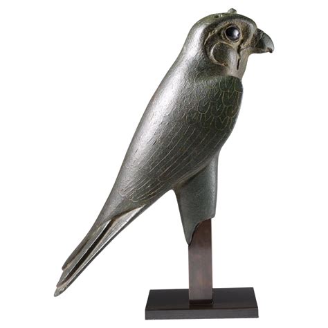 Egyptian Falcon Bird God Horus Statue large heavy stone Made in Egypt ...