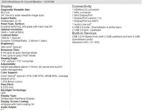 Dell 34-inch U3415W Curved Monitor Fully Detailed | ThinkComputers.org