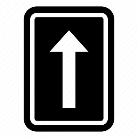 One way, straight, arrow, direction, traffic, sign, signaling icon - Download on Iconfinder