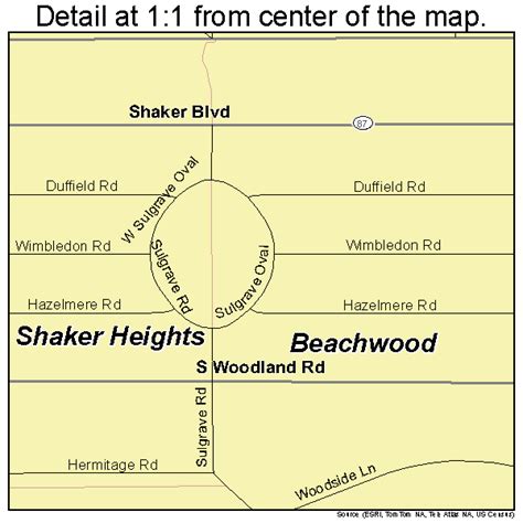 Beachwood Ohio Street Map 3904500