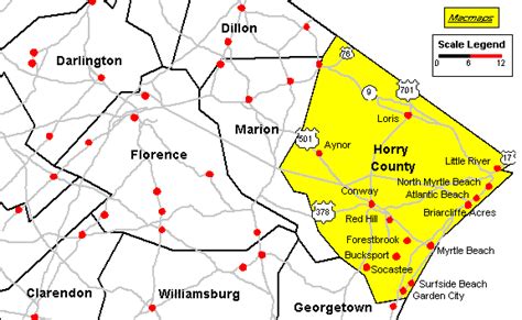 Horry County Map Printable