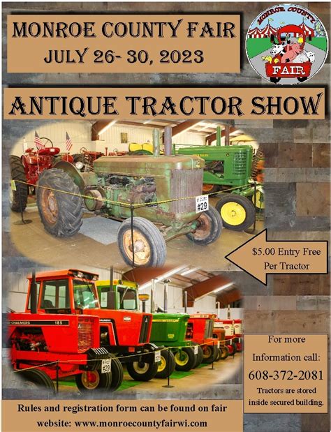 Antique Tractor Show – Monroe County Fair