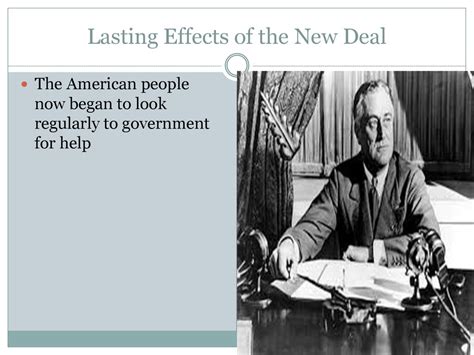 LEQ: What were the short term and long term effects of the New Deal ...