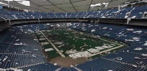 Inside the Detroit Silverdome, A Domed Stadium Vacant Since 2012