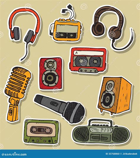 Audio Symbols Stock Photo - Image: 33768860