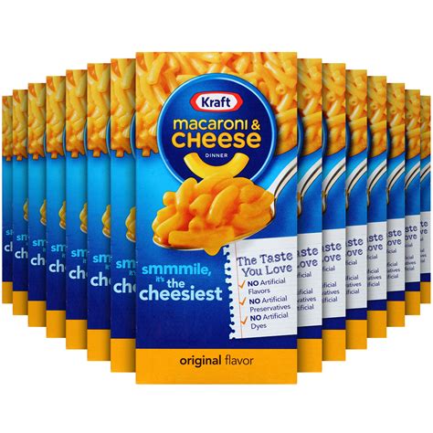 Kraft Original Macaroni & Cheese Dinner, 15 ct Pack, 7.25 oz Boxes - Walmart.com - Walmart.com