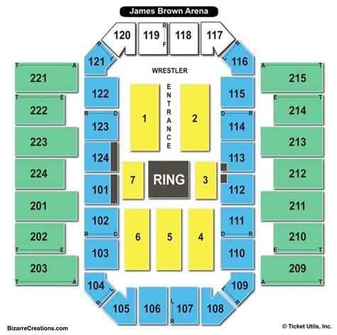 James Brown Arena Seating Chart | Seating Charts & Tickets