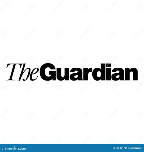 The guardian logo news editorial stock image. Illustration of trust ...