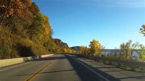 Wisconsin's Great River Road; fall colors & bluffs on the Mississippi south of La Crosse - YouTube