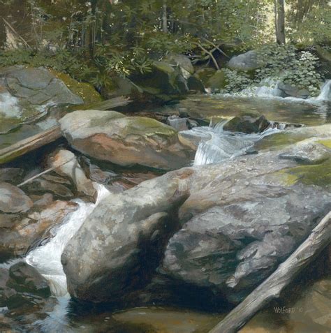 Mountain Stream Painting by Duane Wolford - Fine Art America