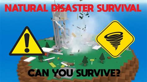 PLAYING NATURAL DISASTER SURVIVAL (Roblox) - YouTube