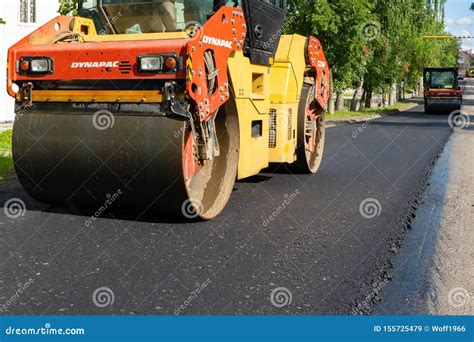 Chelyabinsk Region, Russia - August 2019. Asphalt Roller Operation ...