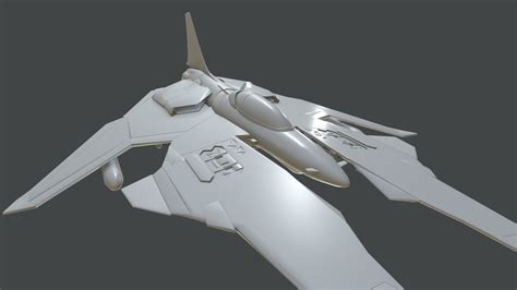 Futuristic Fighter Jet - 3D model by NotQuentin78 [26c73a7] - Sketchfab