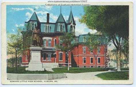 Edward Little High School, Auburn, ca. 1920 - Maine Memory Network