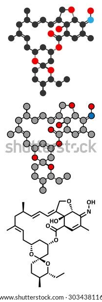 Milbemycin Oxime Antiparasitic Drug Molecule Veterinary Stock Vector (Royalty Free) 303438116 ...