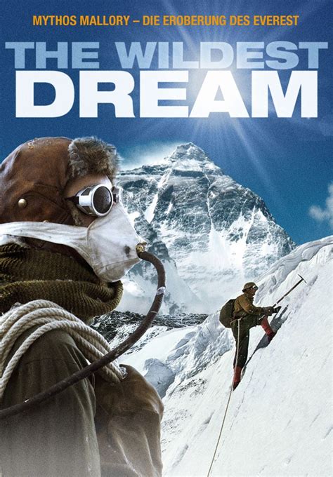 a movie poster for the wildest dream with a man on skis in front of a ...