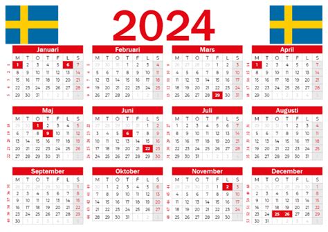 Kalender 2023 Sverige Med Helgdagar Och Veckonummer