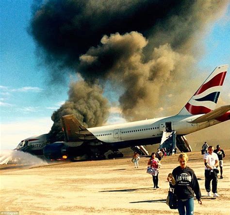 Dramatic new images of British Airways jet that caught fire in Vegas ...