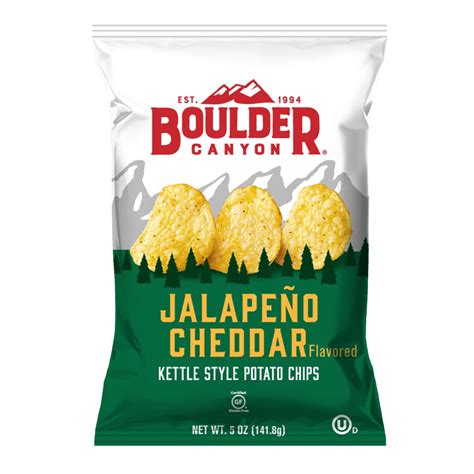 Boulder Canyon Potato Chips Jalapeño Cheddar -- 5 oz - Vitacost