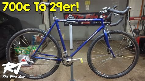 700c to 29er Wheel Conversion - DIY Gravel Bike Update - YouTube