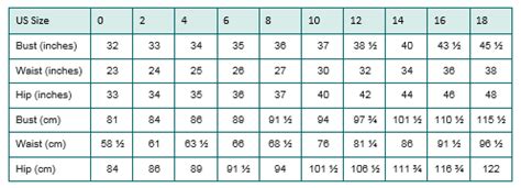 Women's Size Chart – Hooked On Aminah