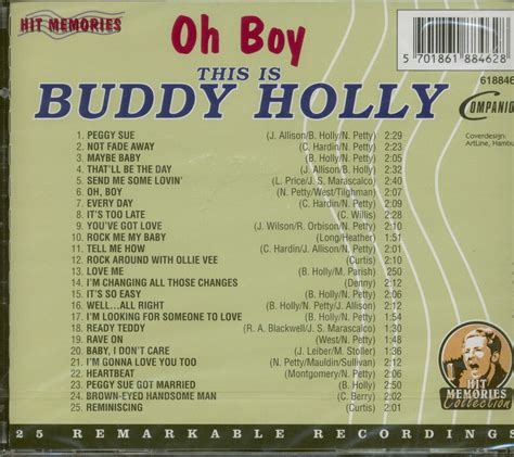 Buddy Holly CD: Oh Boy, This Is Buddy Holly (CD) - Bear Family Records