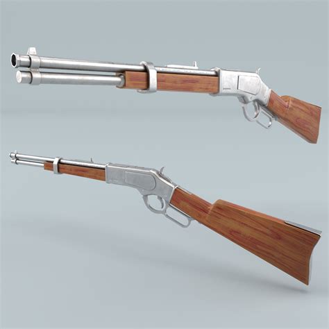 Shotgun Winchester 1887 No Materials 3D Model $49 - .3ds .fbx .max .obj .c4d - Free3D