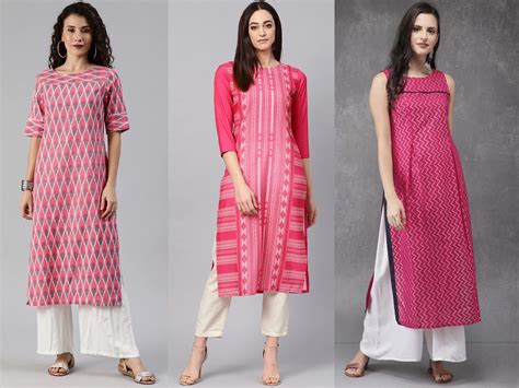 20 Awesome Pink Colour Kurti Designs For Women