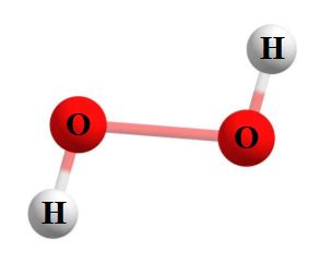 Illustration of the chemical structure for hydrogen peroxide. | Download Scientific Diagram