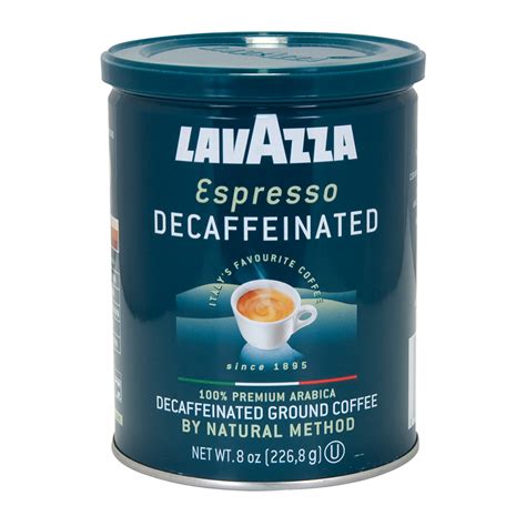 Lavazza Decaf Espresso Ground Coffee 8 Oz Can | Nassau Candy