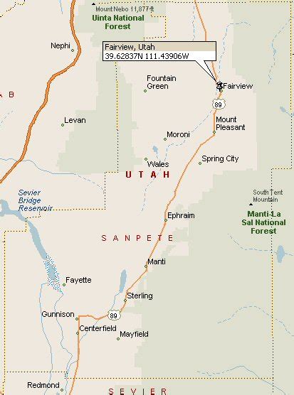 Fairview, Utah Map 2