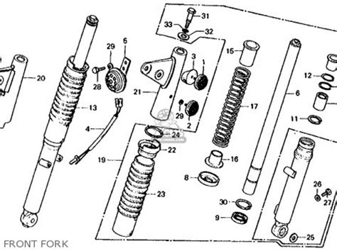 Honda CT70 TRAIL 70 1977 USA parts lists and schematics