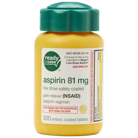 Low-Dose Enteric-Coated Aspirin Tablet 81mg 300Ct