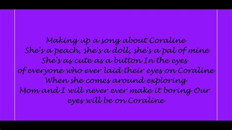 Coraline, Other Father Song Lyrics - YouTube