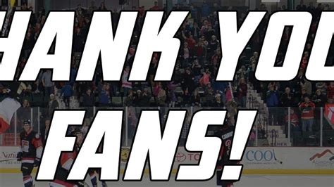 THANK YOU FANS! | Adirondack Thunder