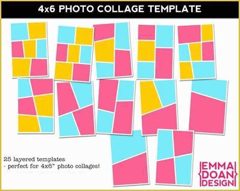 4×6 Photo Collage Template Free Of 4×6 | Heritagechristiancollege