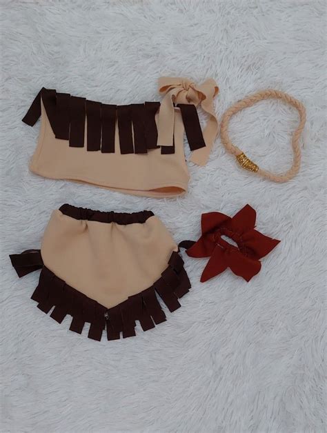 Disney Pocahontas Costume with Headband and Arm accessory on Carousell